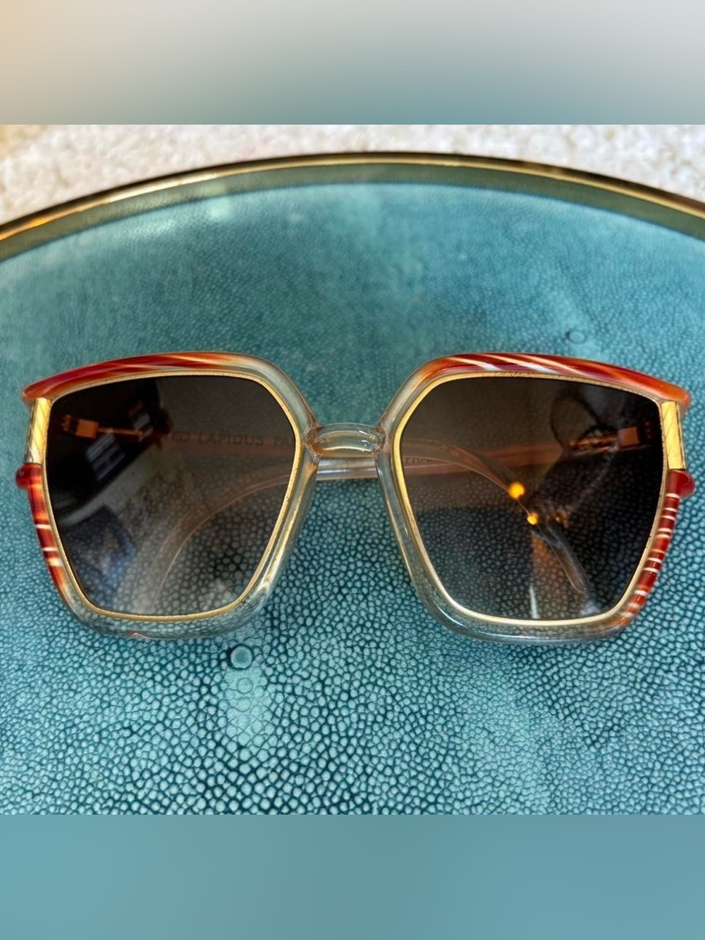 Vintage Women’s Sunglasses - Brown Gradient Frame